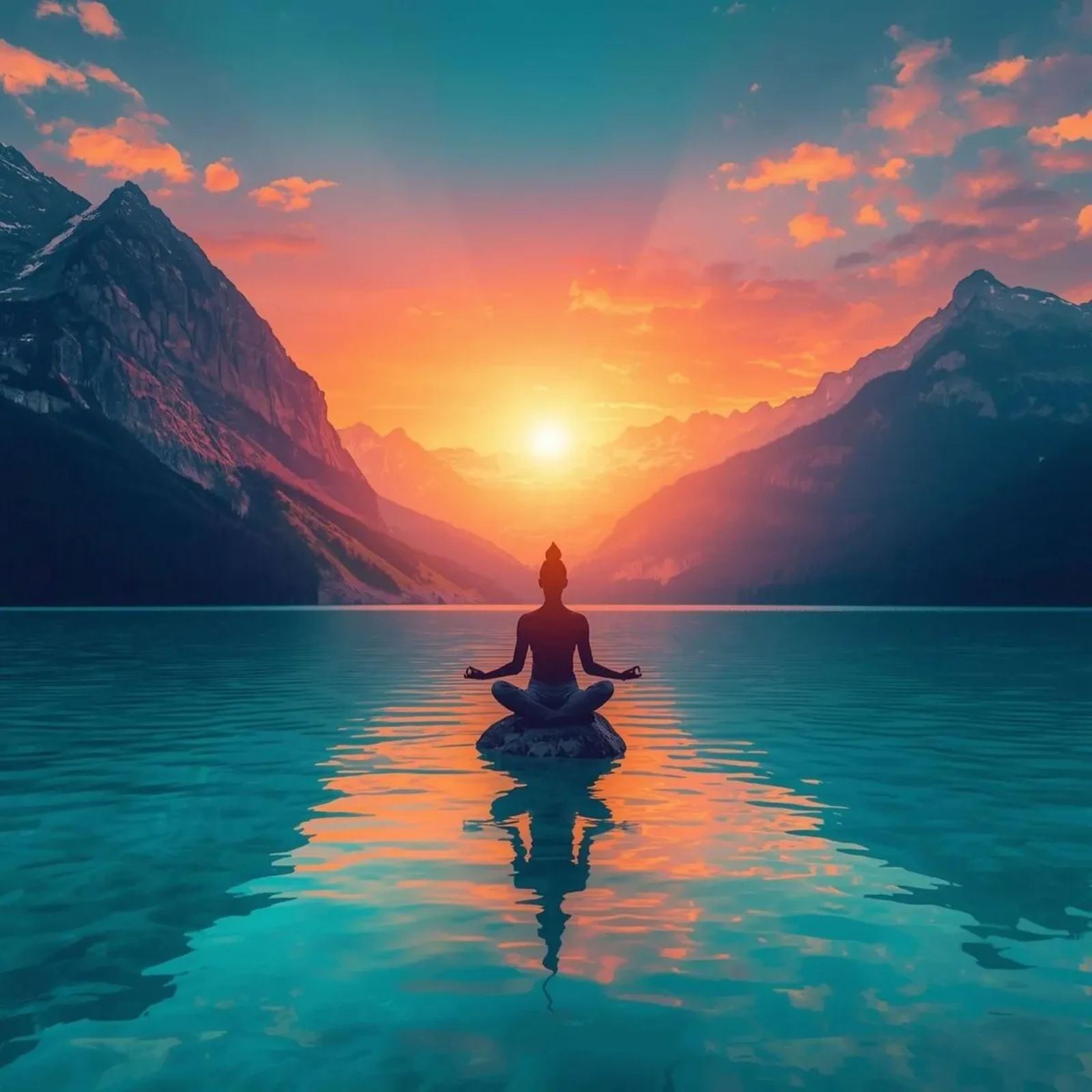 Person reflecting at sunrise on the meaning of angel number 555