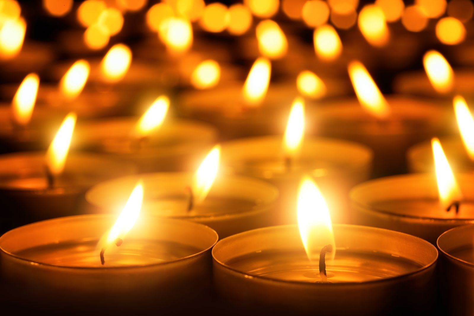 Warm glowing candles during a personalized guidance session